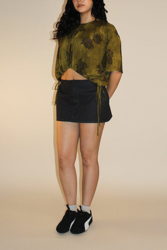 Iris top - Olive (Made to order)
