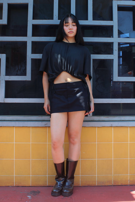 Iris Top - Black (Made to order)
