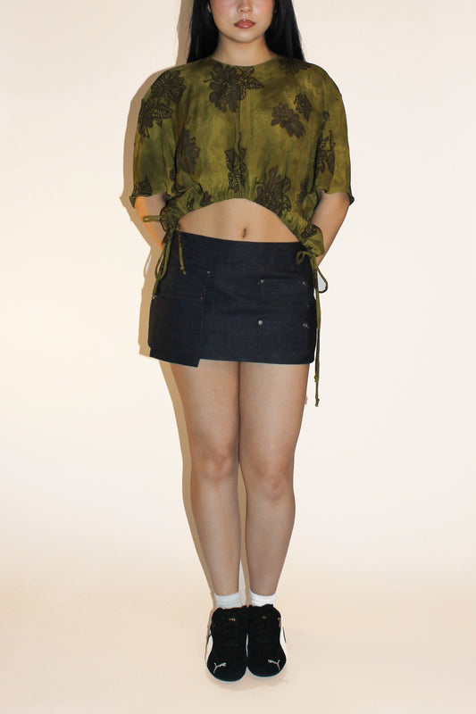 Iris top - Olive (Made to order)