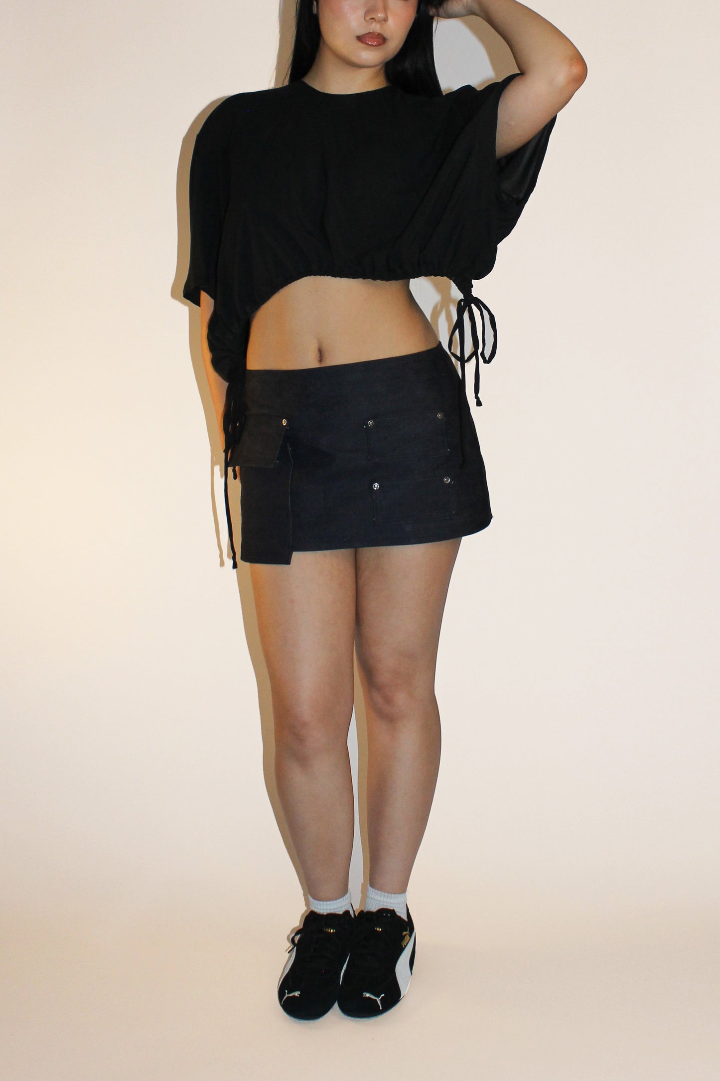 Iris Top - Black (Made to order)