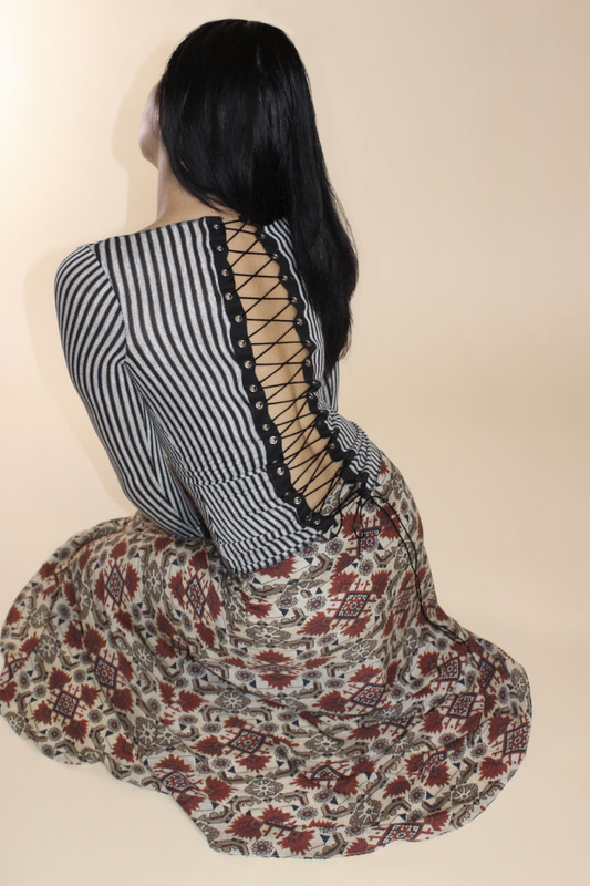 Ivy top - Stripe (Made to order)