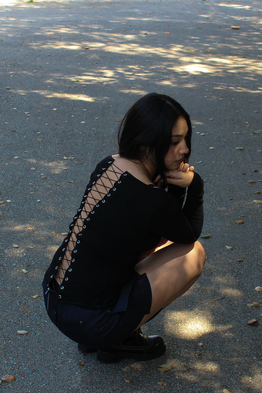 Ivy top - Black (Made to order)