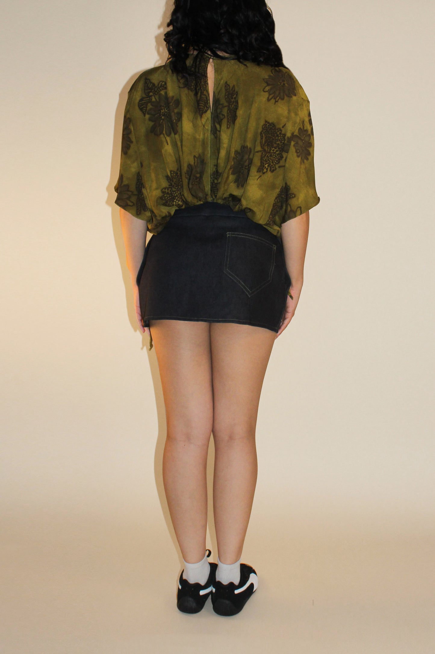 Iris top - Olive (Made to order)