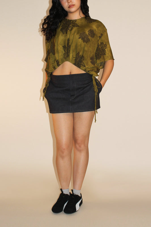 Poppy skirt - Denim (Made to order)